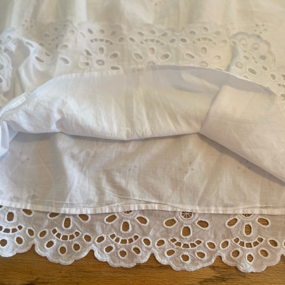 Old Navy White‎ Eyelet Midi Dress Women’s Large Worn Once - Picture 9 of 9